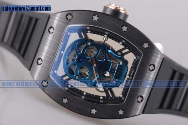 Richard Mille RM052 Watch PVD Blue Skull Perfect Replica